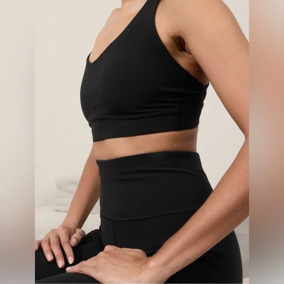 NWT Athleta Elation high rise Wide-Leg Black Leggings for Yoga and Fitness MT - Picture 9 of 11